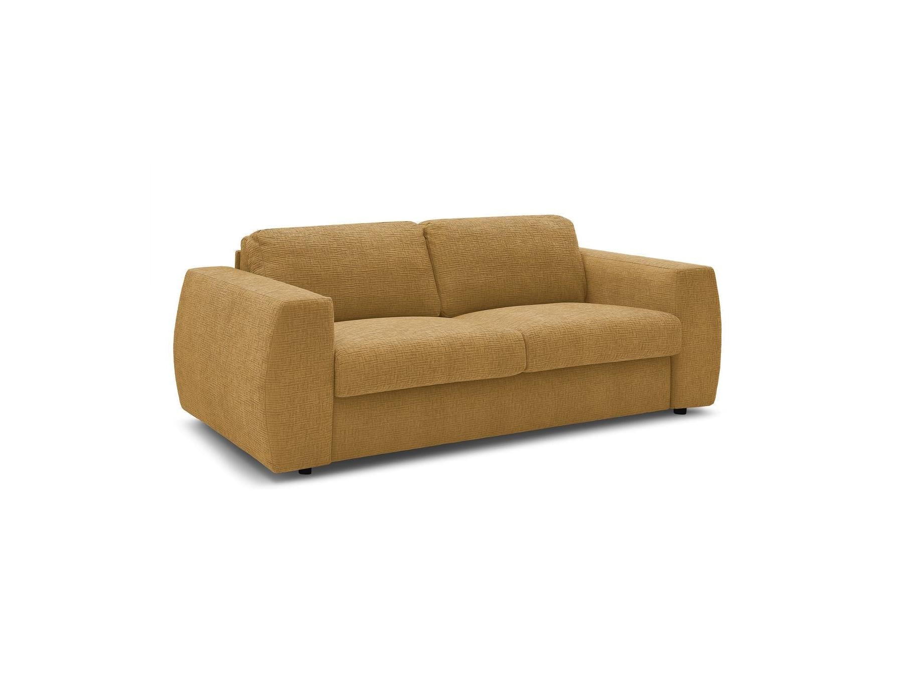 Hugo - Canapé Droit Convertible Ouverture Express - Tissu Texturé - 160X190