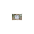 Chaussons Bébé Souples Antidérapants Mini-Adonis - Cuir Blanc - Mixte