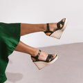 356-SACHA CUIR / Noir --Espadrilles Sacha Cuir - Noir Espadrilles Jonak