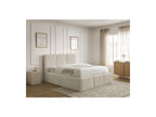 Elya - Lit Coffre - Tissu Bouclette