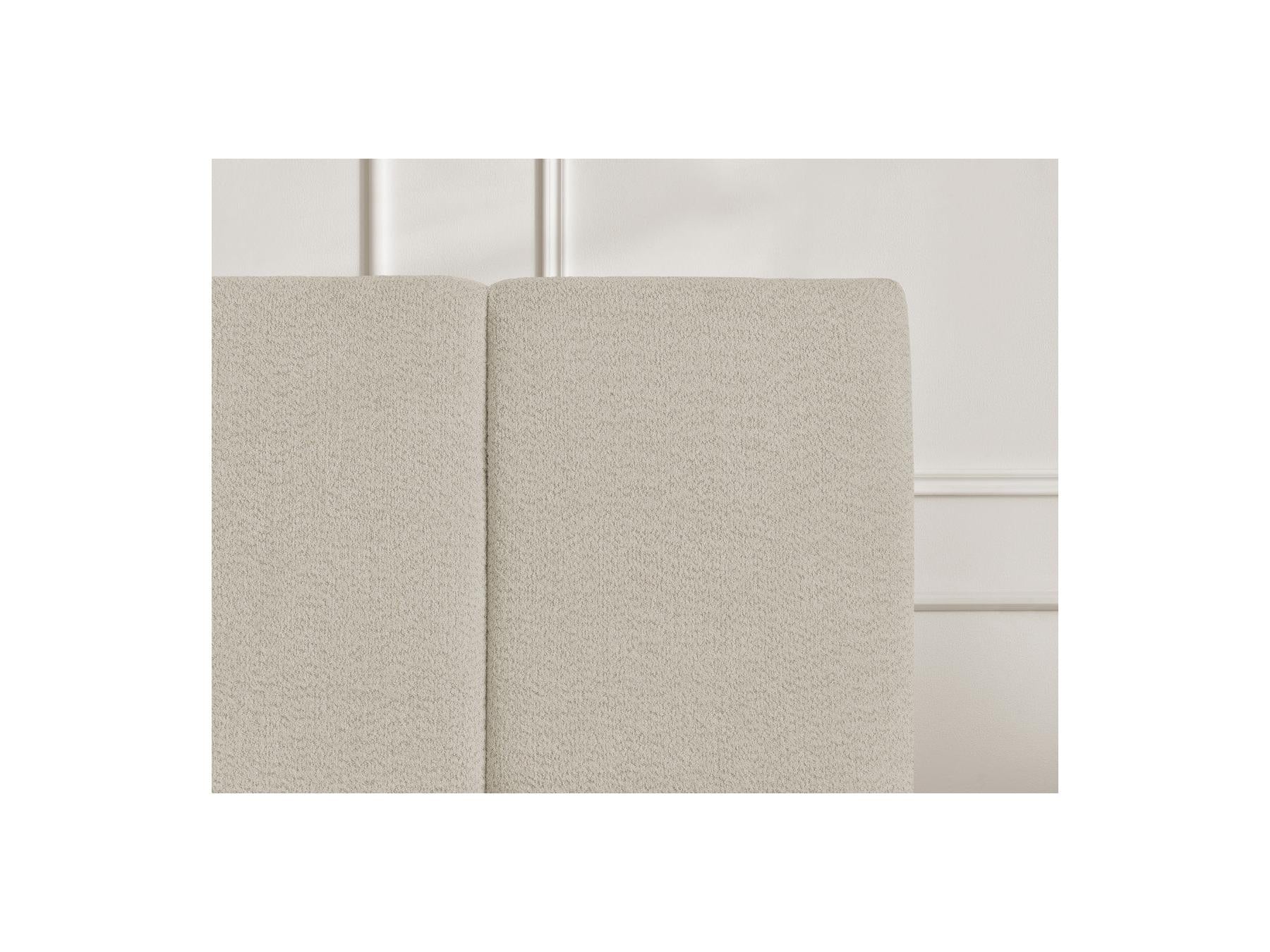 Elya - Lit Coffre - Tissu Bouclette