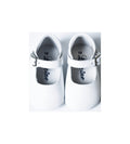Chaussons Bébé Souples Antidérapants Fille À Boucle Mini-Alice - Cuir Blanc - Fille