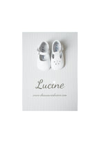 Chaussons Bébé Souples Antidérapants Fille À Boucle Mini-Alice - Cuir Blanc - Fille