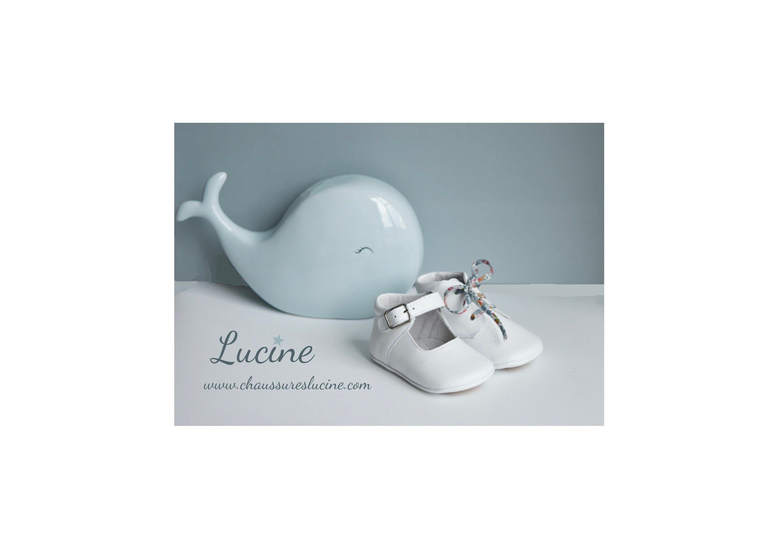 Chaussons Bébé Souples Antidérapants Fille À Boucle Mini-Alice - Cuir Blanc - Fille