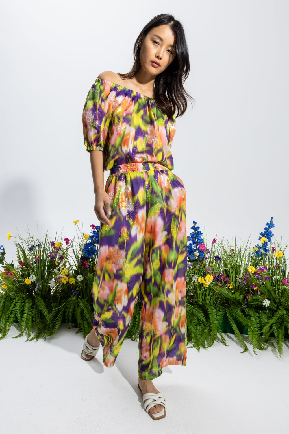 Le Pantalon Tracy Fuzzy Flower