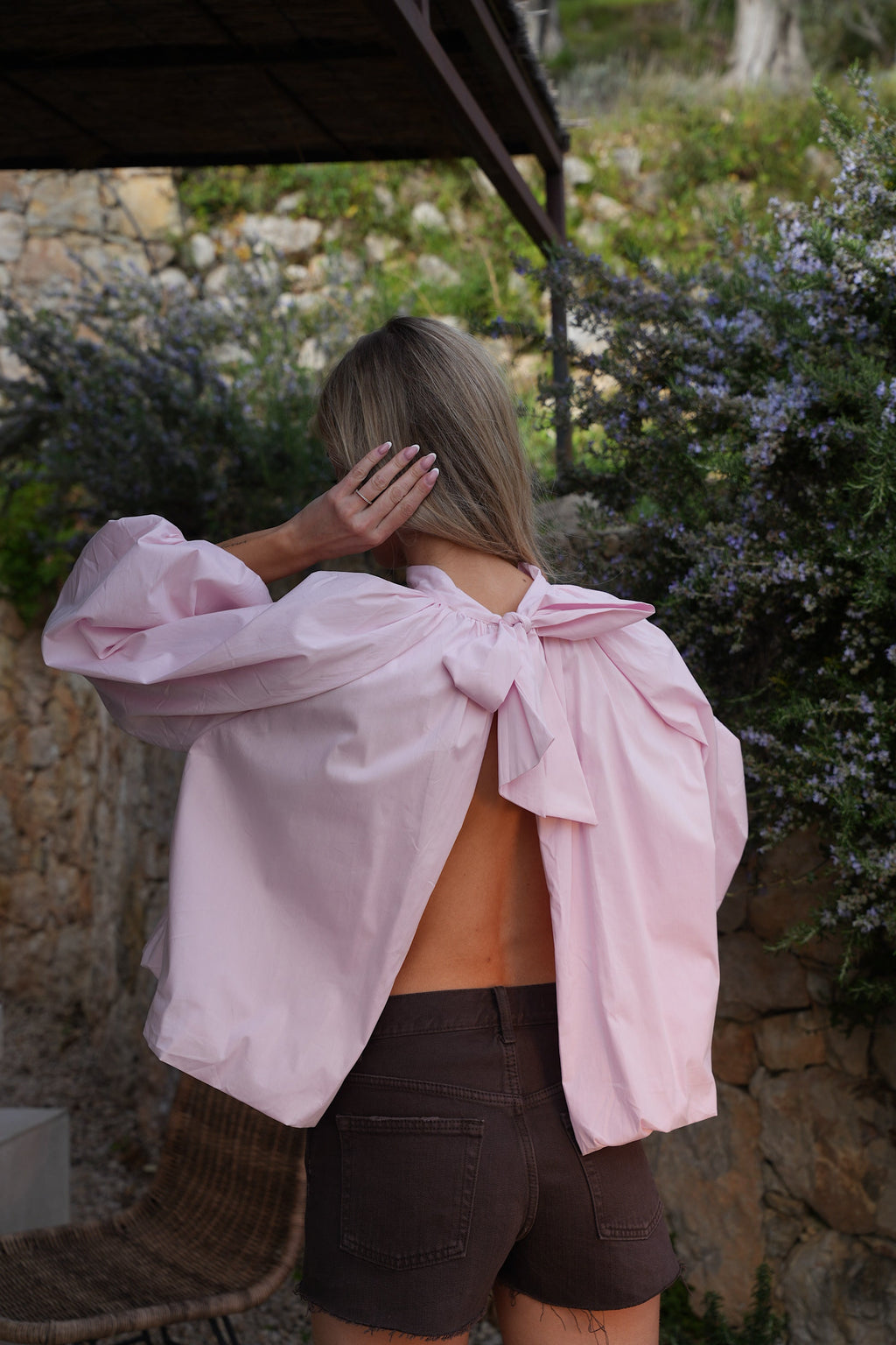 Blouse Dos Nu Lorena - Rose