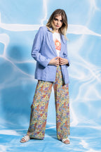 Le Pantalon Tracy Lilas Flower