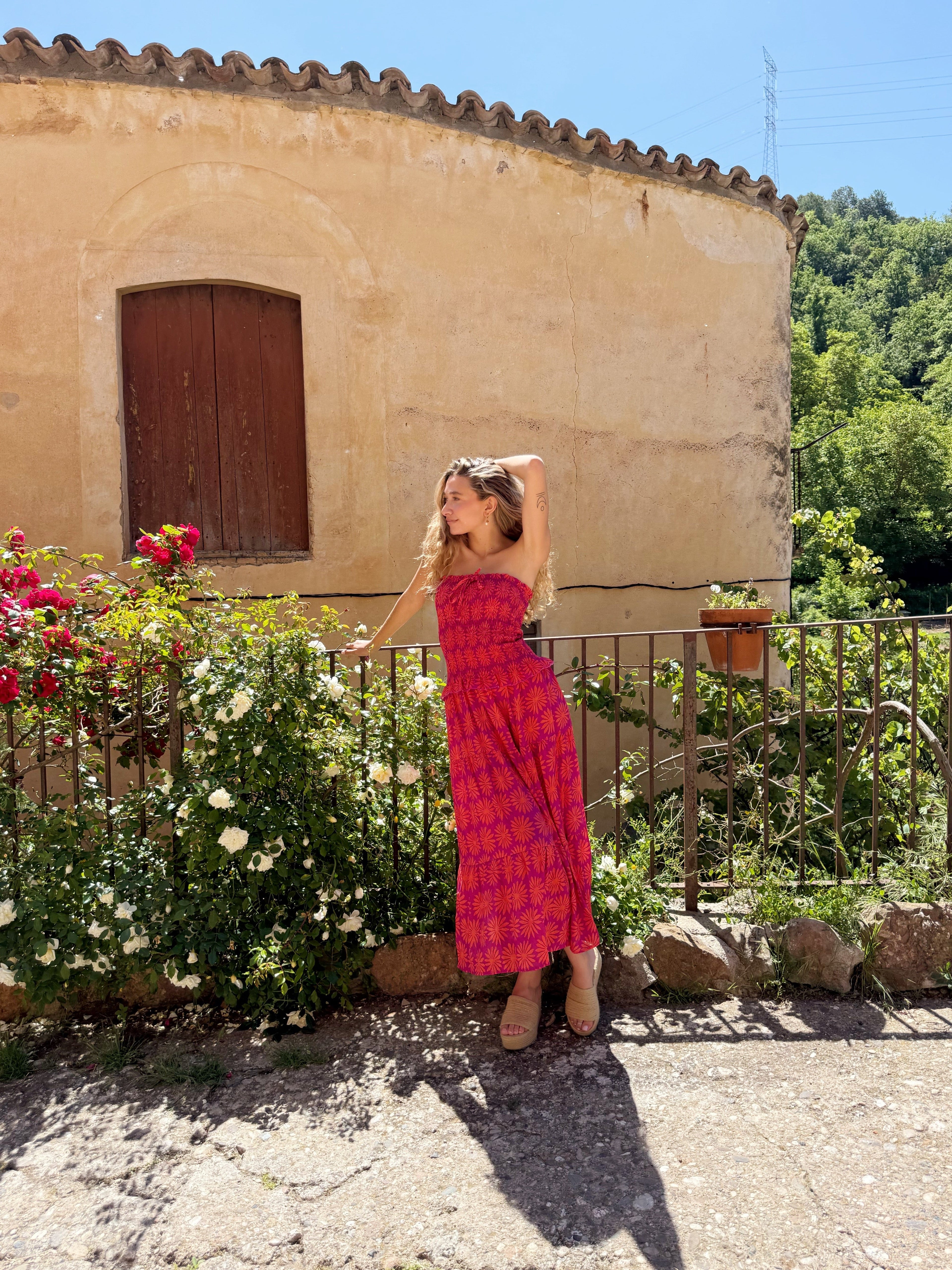 Robe En Lin Casiopea Orange