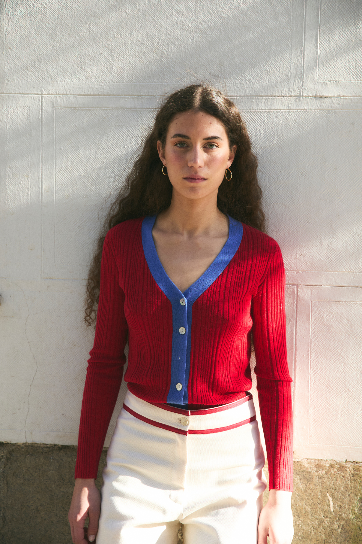 Veste Sofia Maille Rouge