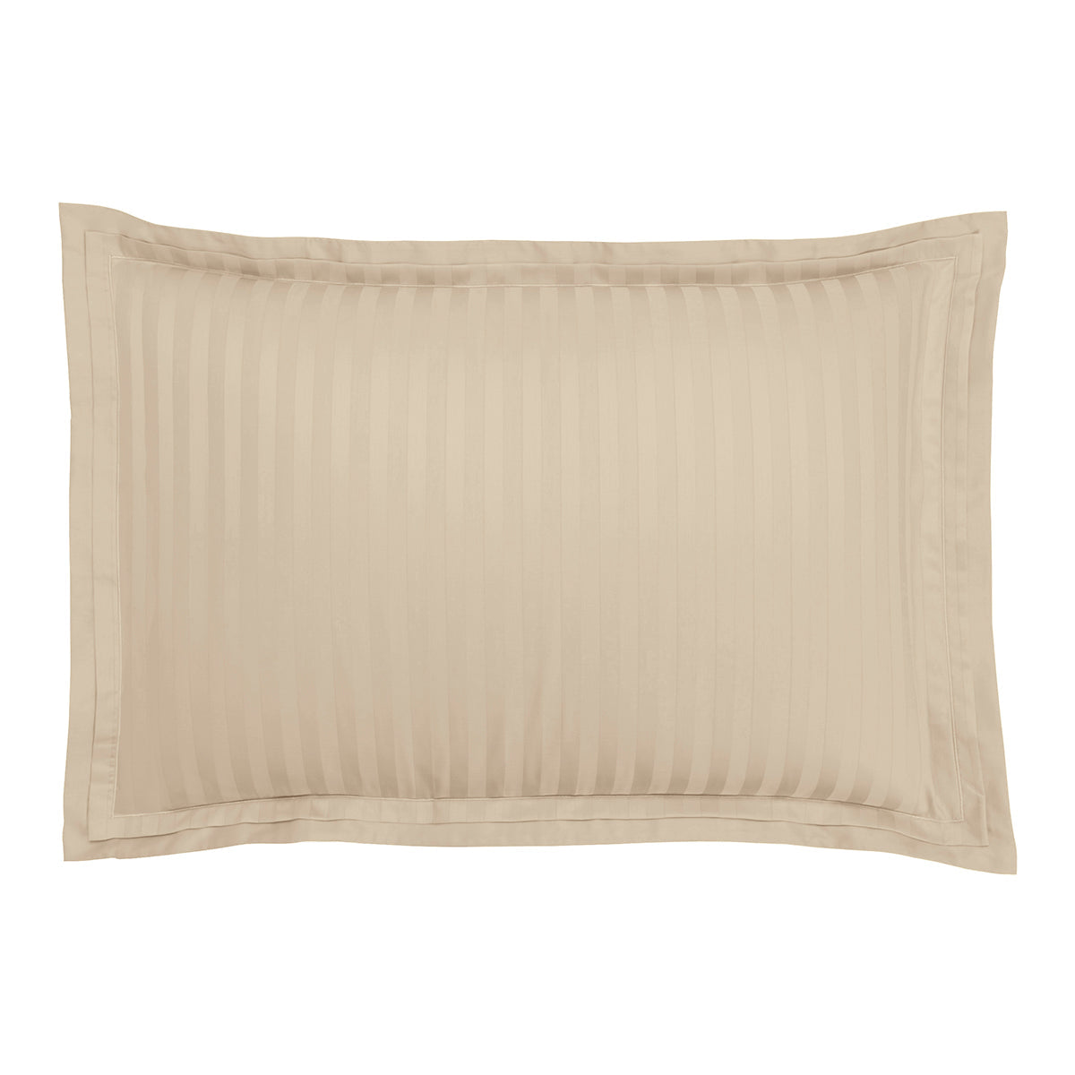 Satin Uni Jacquard - Taie D'Oreiller - Grège