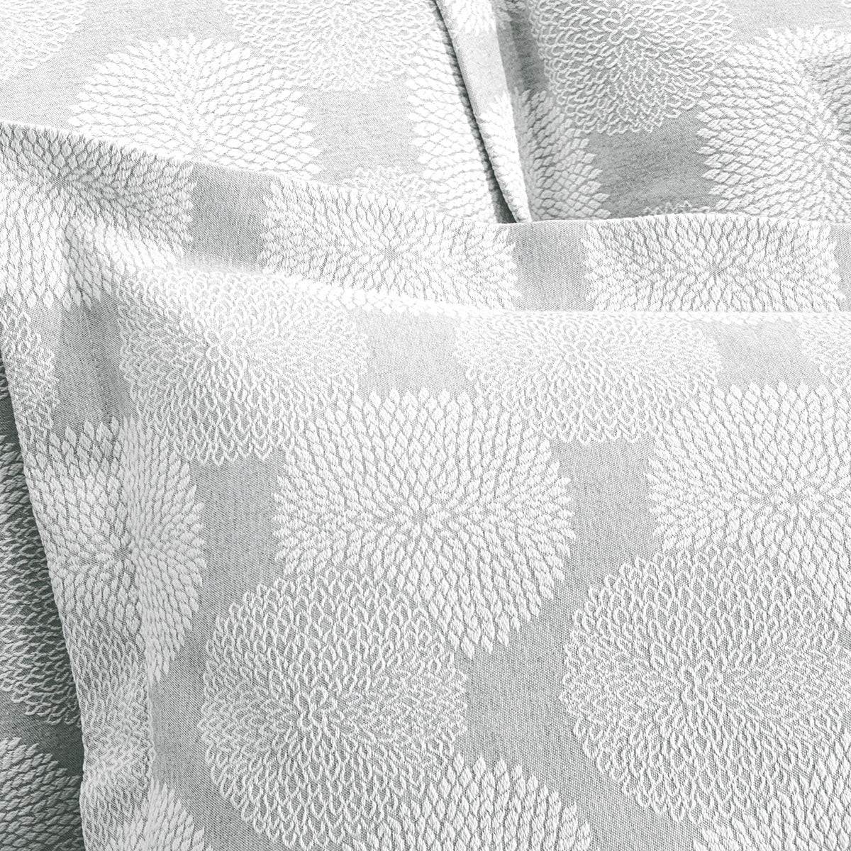 Dahlia - Taie D'Oreiller Déco - Gris