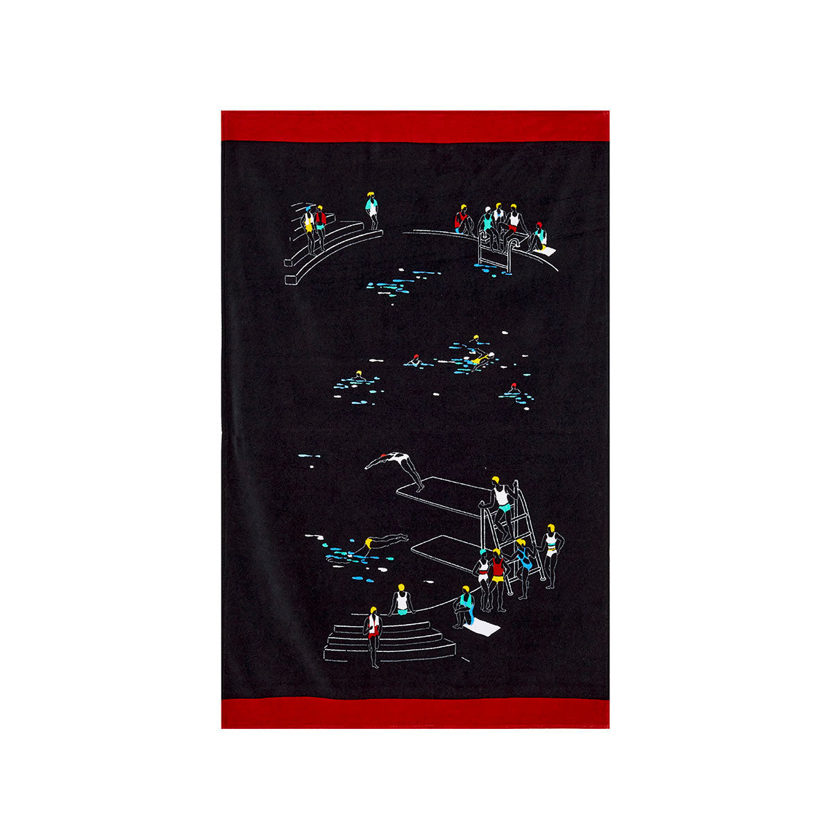 Piscine - Drap De Plage - Noir