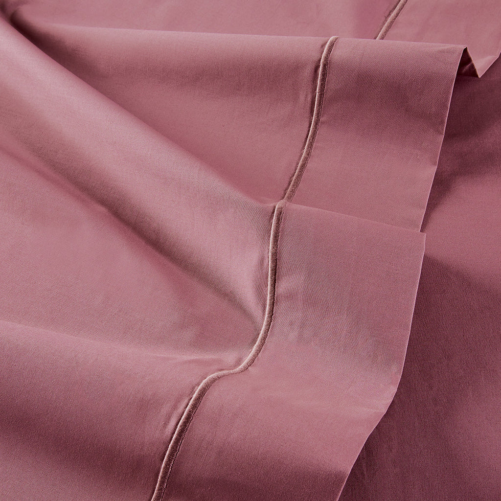 Percale Unie - Drap Plat - Vieux Rose
