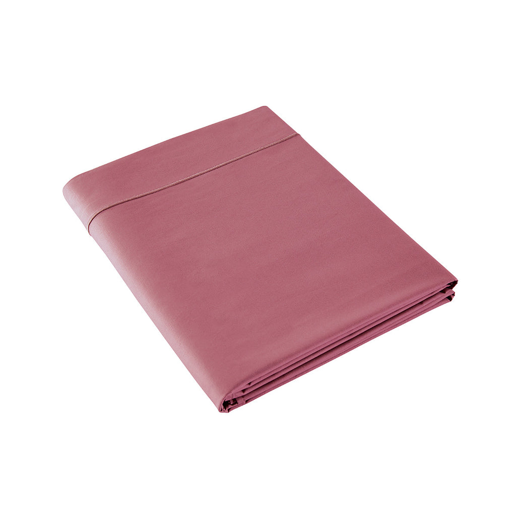Percale Unie - Drap Plat - Vieux Rose