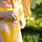 Estampe - Drap De Plage/Pareo - Jaune