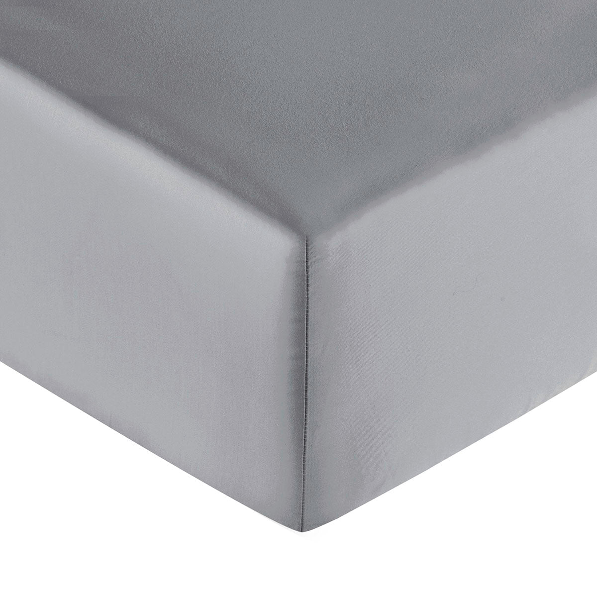 Satin Uni - Drap Housse - Gris