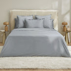 Satin Uni - Housse De Couette - Gris