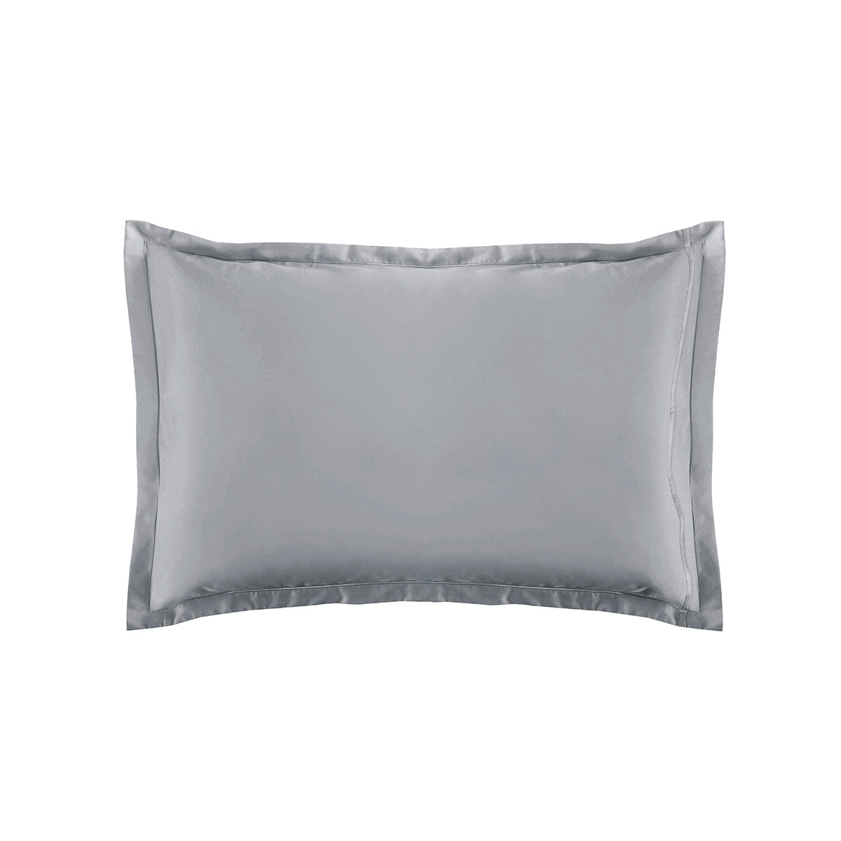 Satin Uni - Taie D'Oreiller - Gris