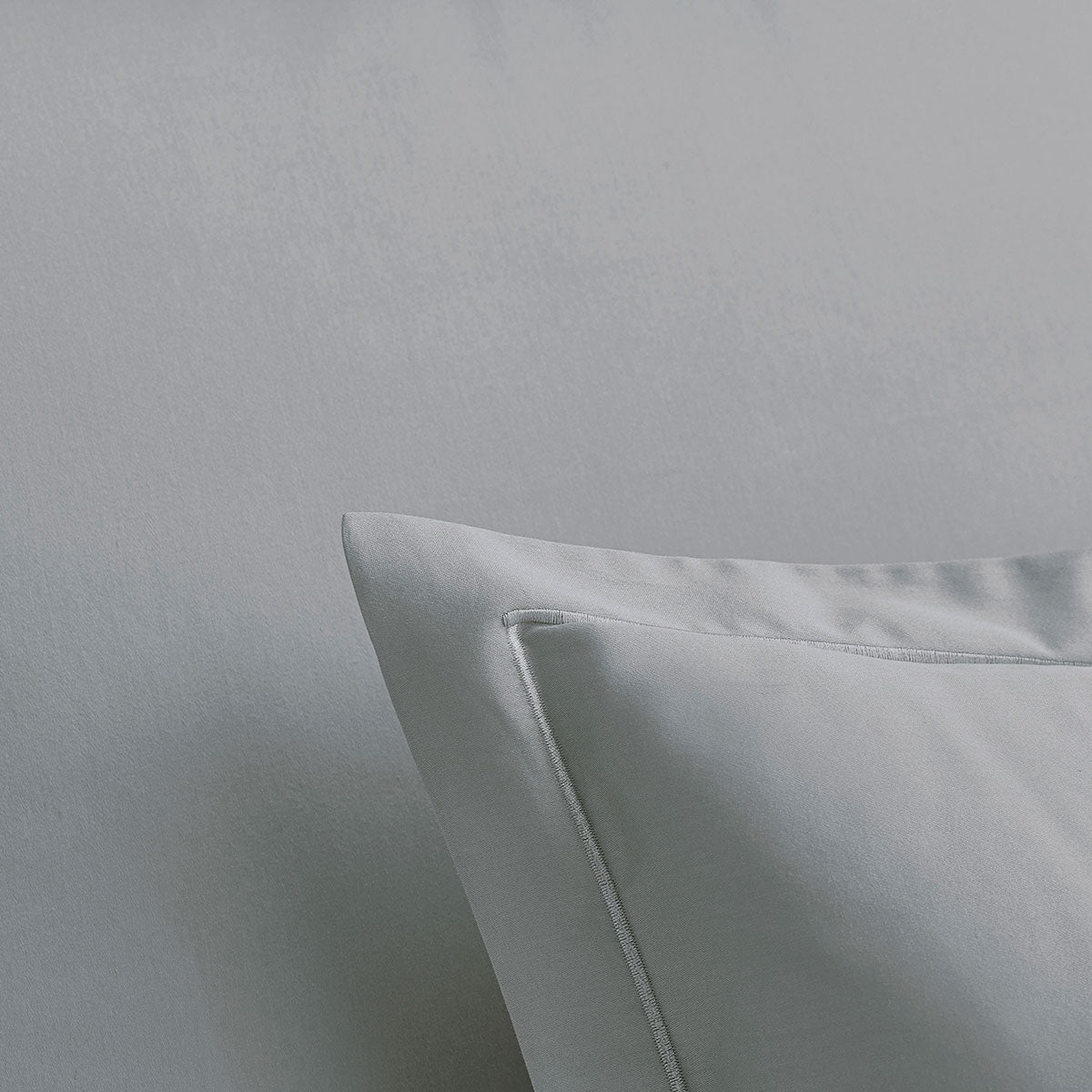 Satin Uni - Taie D'Oreiller - Gris