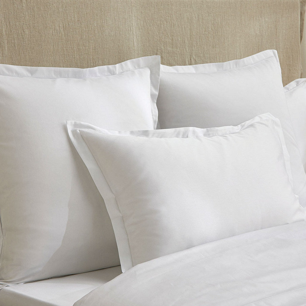 Satin Uni - Taie D'Oreiller - Blanc