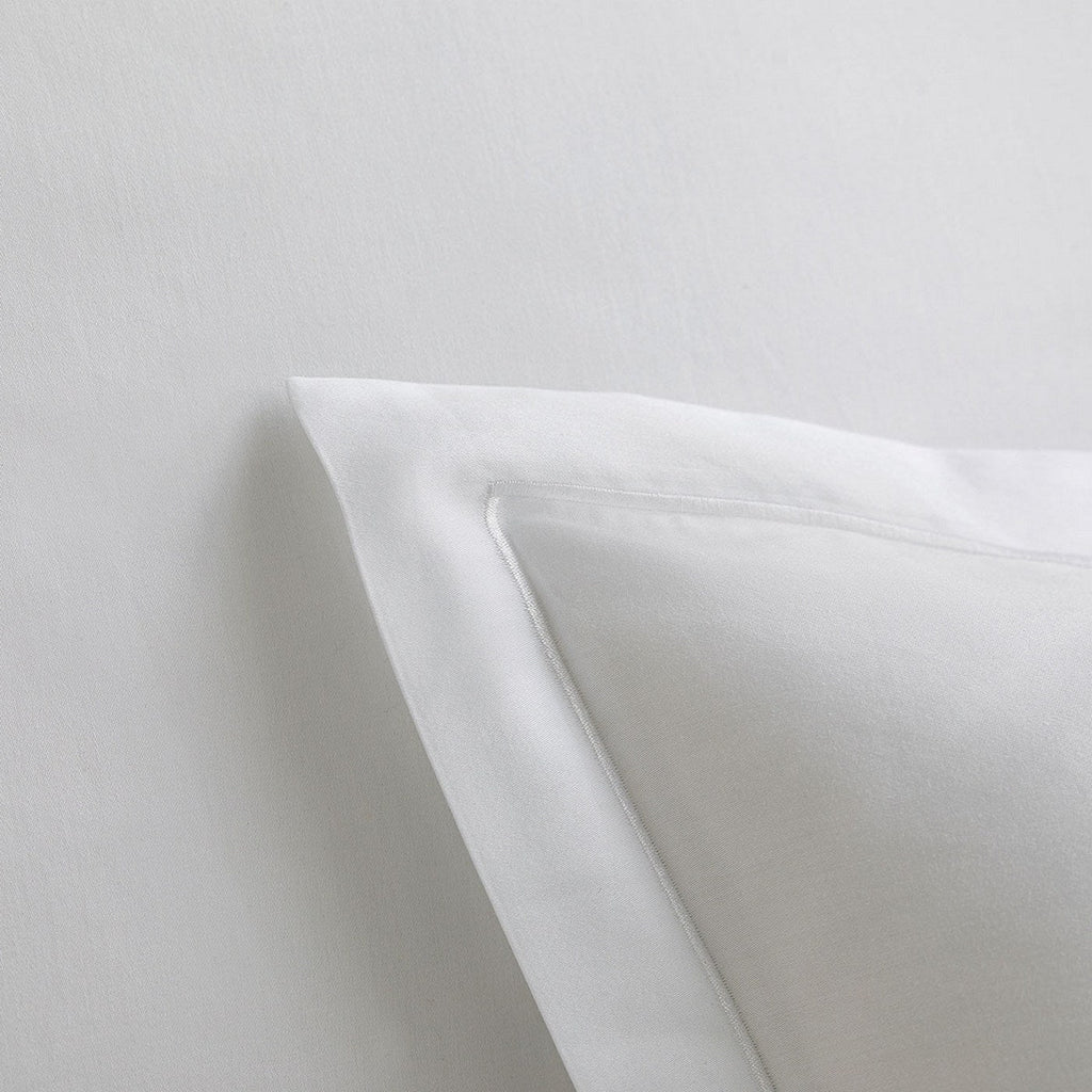 Satin Uni - Taie D'Oreiller - Blanc