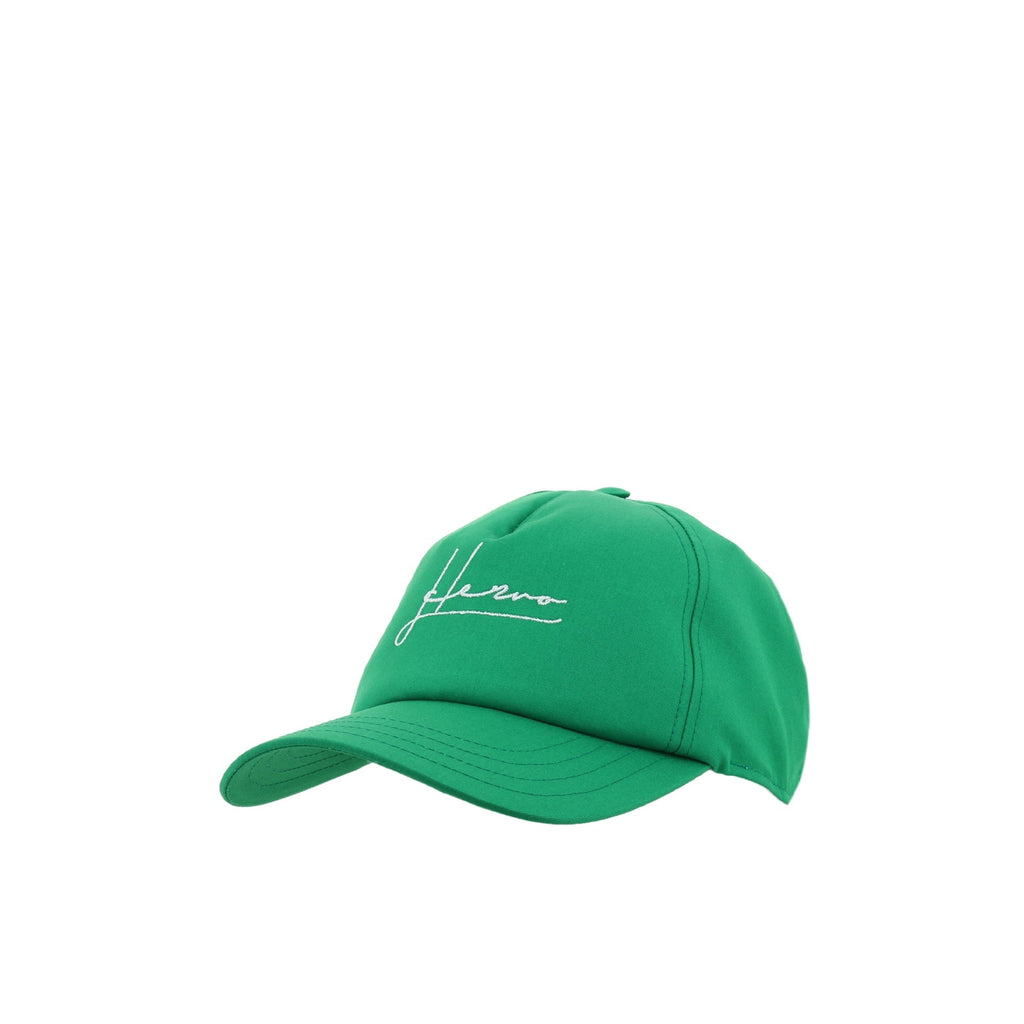 Herno - Casquette Logo Cotton - Femme - Green