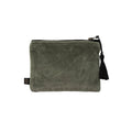 Pochette Velours Delhi - Kaki