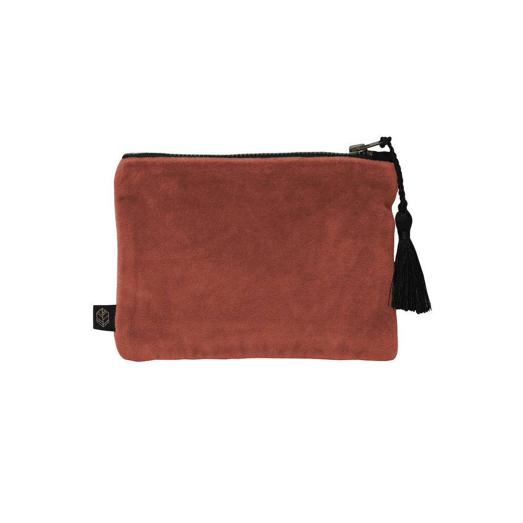 Pochette Velours Delhi - Brick