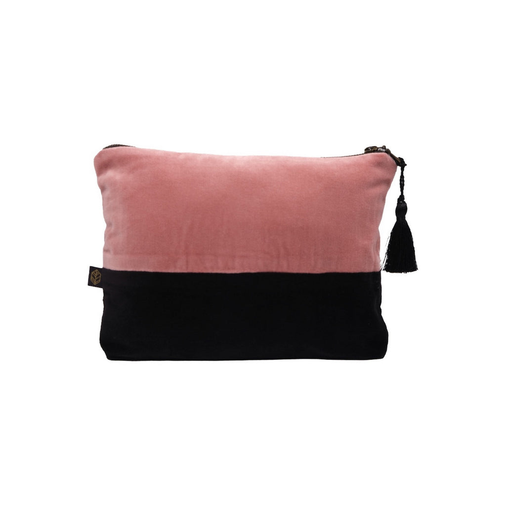 Pochette Velours Delhi - Rose