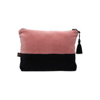 Pochette Velours Delhi - Rose