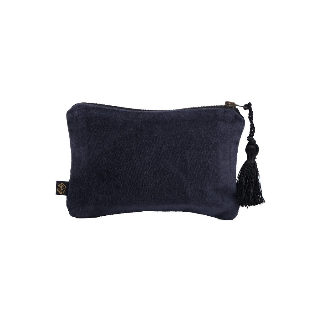Pochette Velours Delhi - Denim