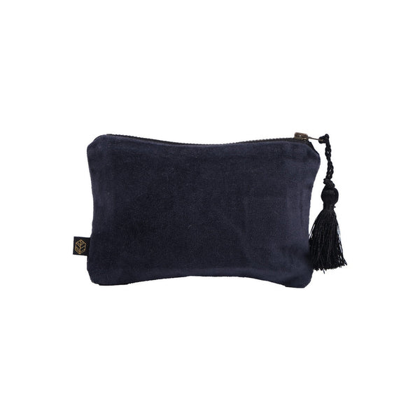Pochette Velours Delhi - Denim