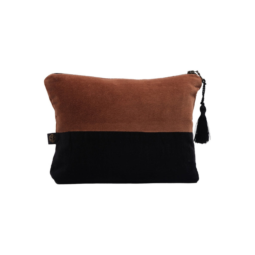 Pochette Velours Delhi - Moka