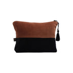 Pochette Velours Delhi - Moka