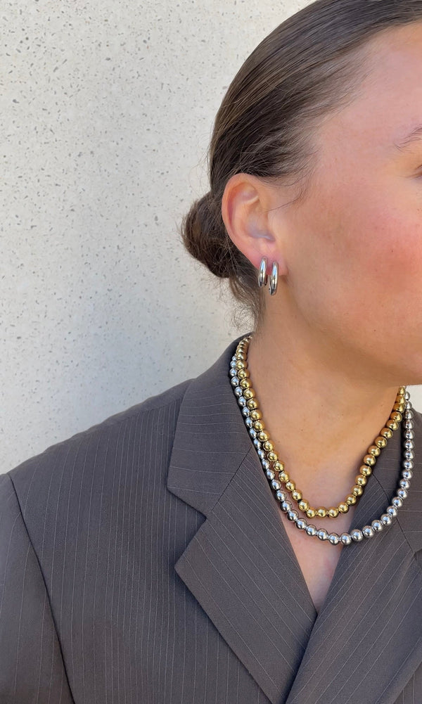 Collier Metal Pearl