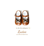 Chaussons Bébé Souples Antidérapants Fille À Boucle Mini-Alice Noeud - Cuir Camel - Fille