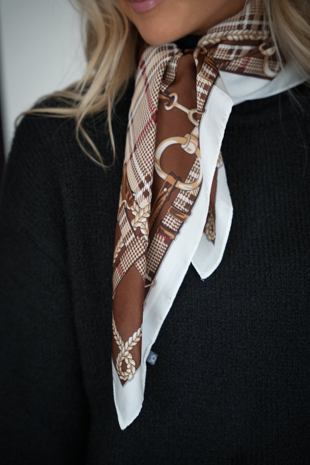 Foulard Imprimé Romy - Chocolat