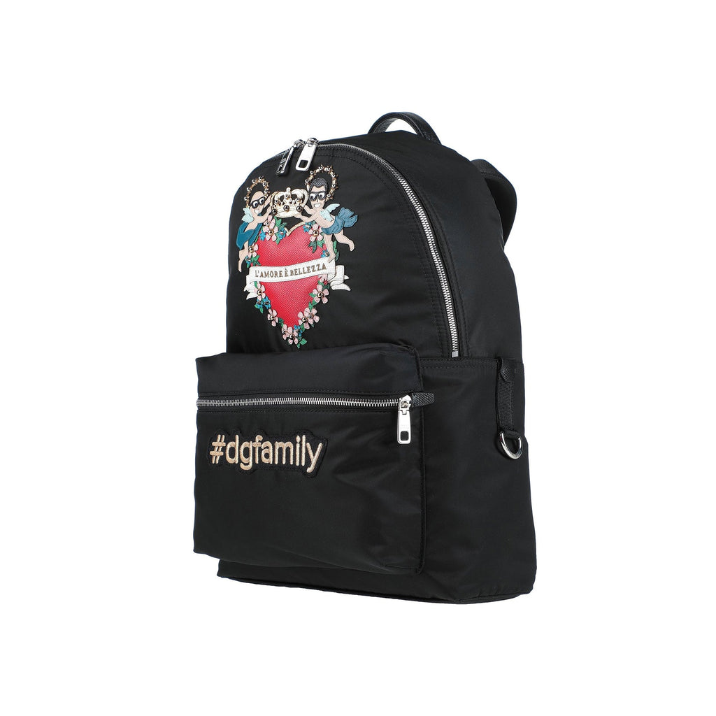 Dolce & Gabbana Family Patch Backpack - Black - Homme