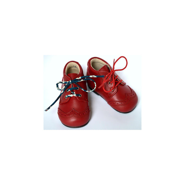 Chaussures Bottillons Adonis Bout Golf - Cuir Rouge Cerise - Mixte