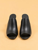 Sade Mule In Black Calf