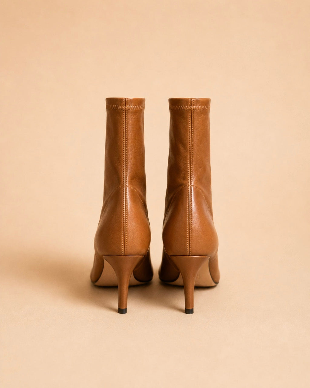 Roma Ankle Boot In Tan Stretch Calf