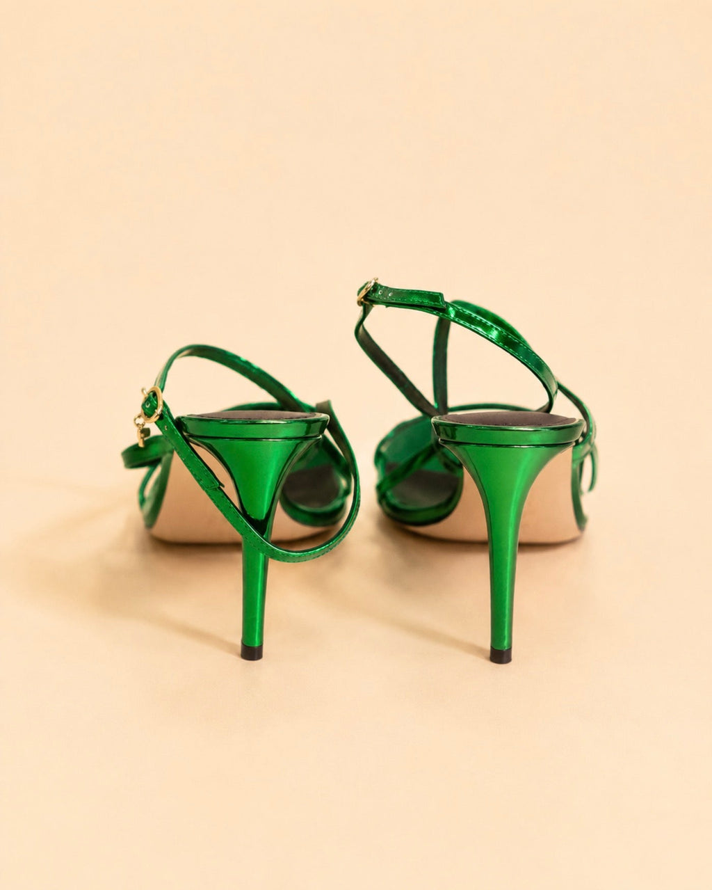 Aria In Green Mirrored Leather