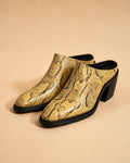 Zora In Yellow Python Leather