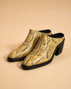 Zora In Yellow Python Leather