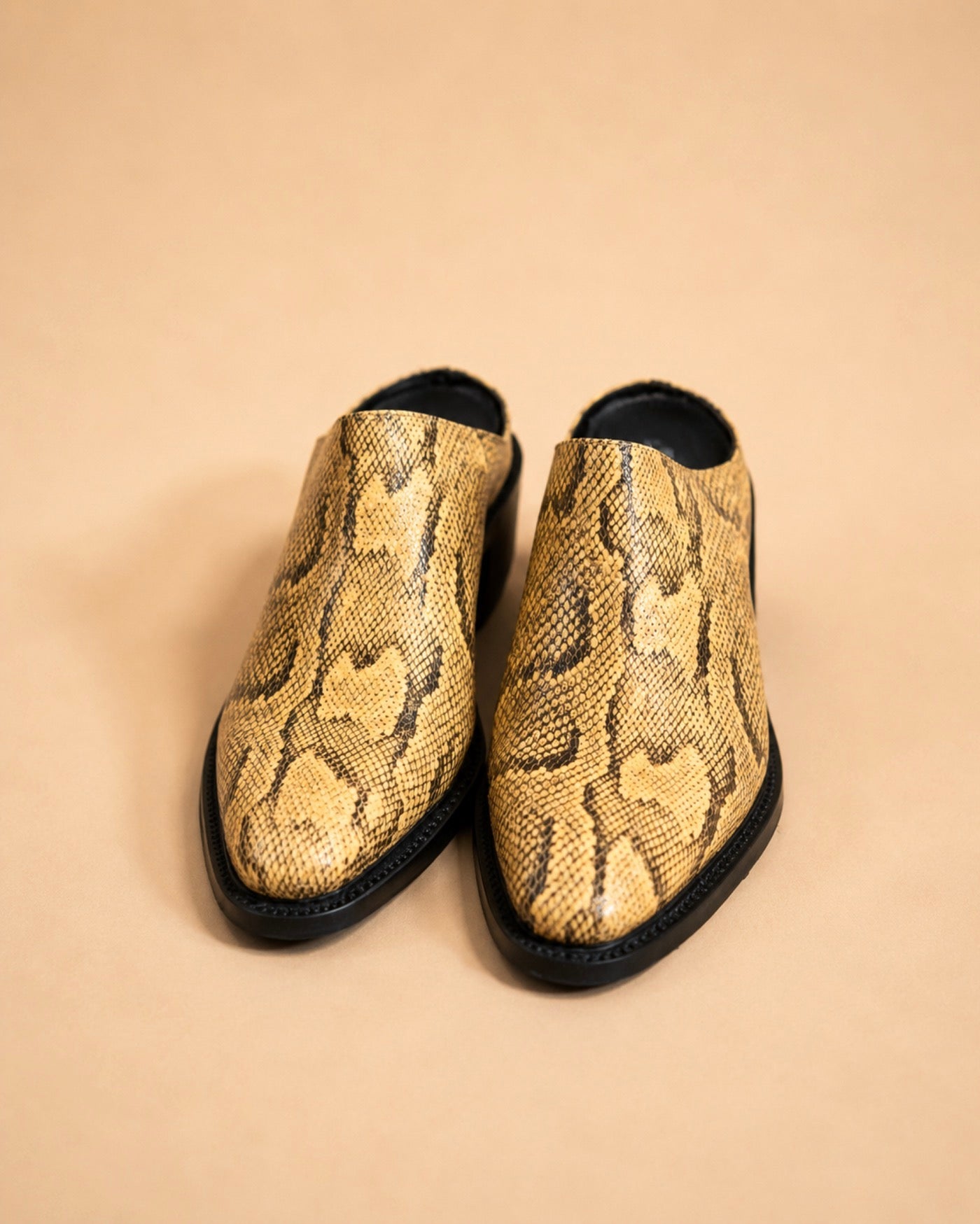 Zora In Yellow Python Leather