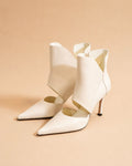 Eva Ankle Boot In Ivory Nappa