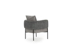 Gabin - Fauteuil De Table - Tissu Velours Côtelé
