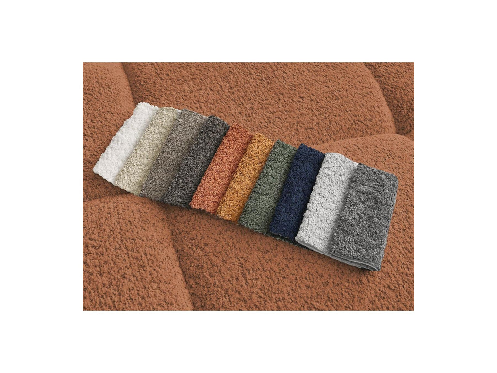 Alya - Canapé Droit Fixe 4 Places - Tissu Bouclette