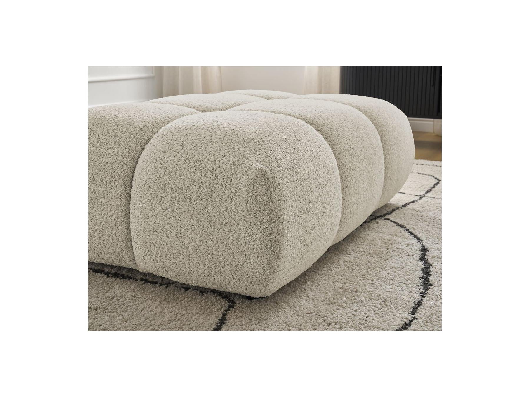 Alya - Pouf - Tissu Bouclette