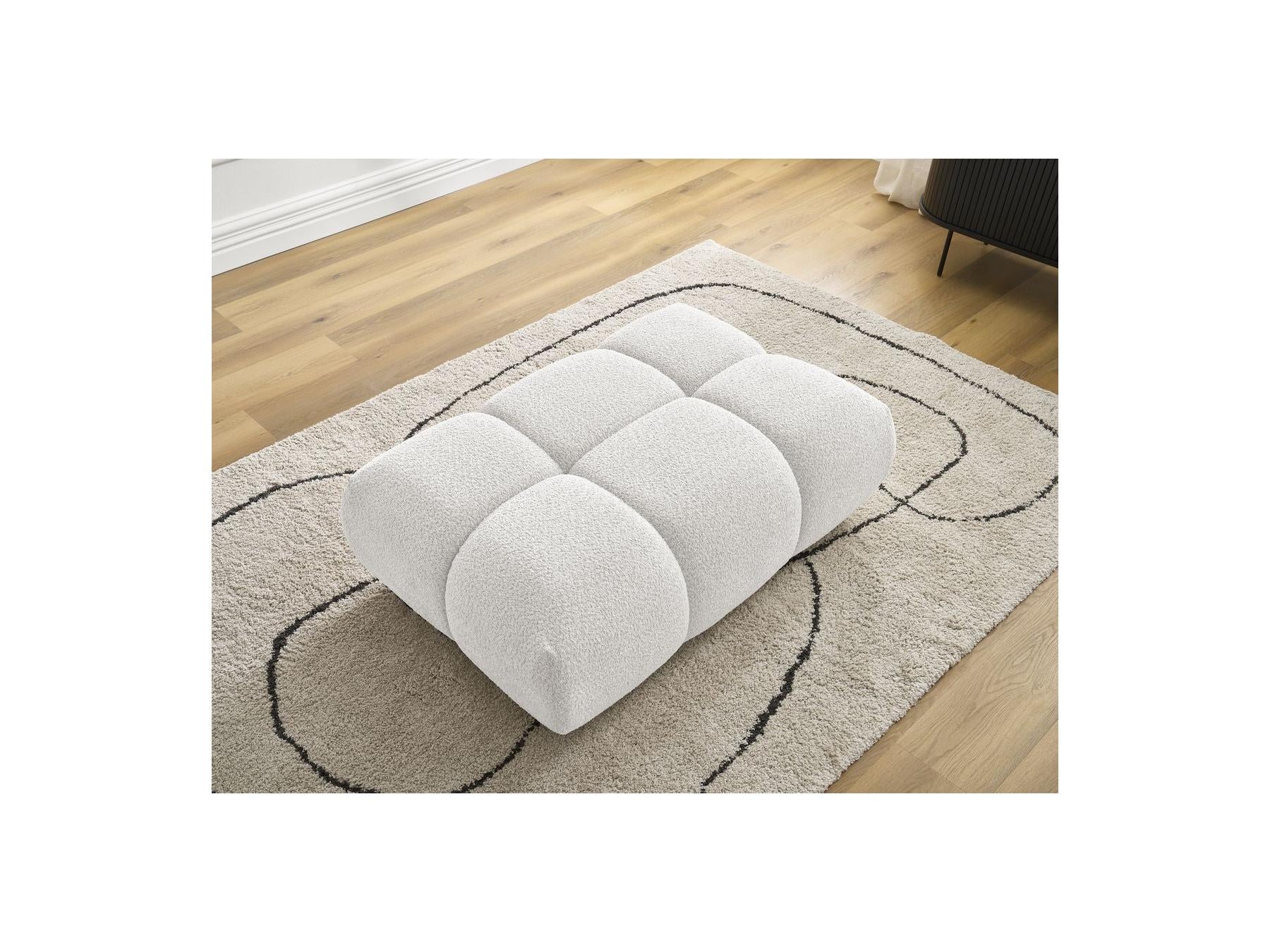 Alya - Pouf - Tissu Bouclette